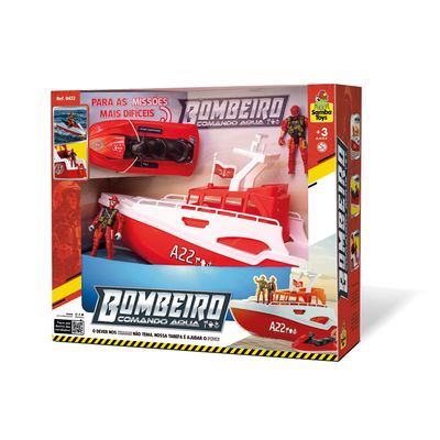 Kit Bombeiro Comando Aqua Samba Toys