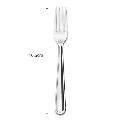 Kit 36 Garfos de Sobremesa em Aço Inox Polido Modena Brinox