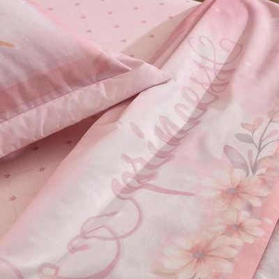 Colcha Infantil Solteiro com Porta-travesseiro Karsten 200 Fios Princesinha Solteiro / Rosa