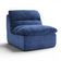 Sofá Compactado Plush 1 Lugar Cazedis Azul Escuro
