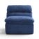 Sofá Compactado Plush 1 Lugar Cazedis Azul Escuro