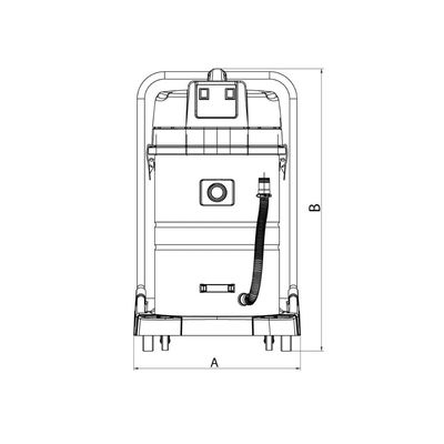 Aspirador de pó Tramontina 80 Litros em Aço Inox para sólidos e líquidos 2400 W 220 V
