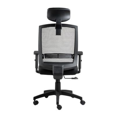 Cadeira para Escritório Presidente Giratória Ergonômica New Opus Roal Preto Encosto em Tela