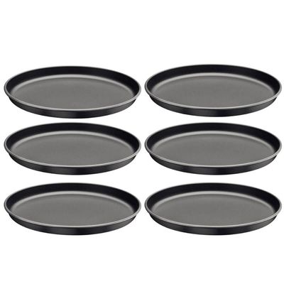 Kit 6 Assadeiras Redonda Pizza 30cm Tramontina Brasil em Alu
