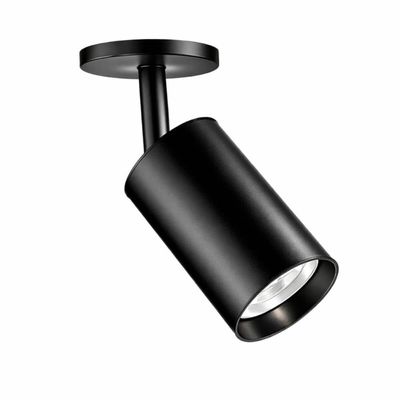 Spot De Sobrepor Preto Redondo Soquete GU10 Lâmpada MR16 Alumínio 6x14cm