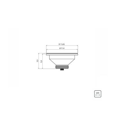 Cuba de Embutir Tramontina Lavínia Perfecta 47 BL em Aço Inox Polido 47 x 30 x 14 cm com Válvula
