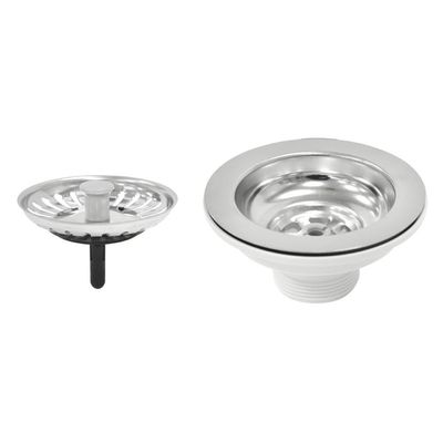 Cuba de Embutir Tramontina Lavínia Perfecta 47 BL em Aço Inox Polido 47 x 30 x 14 cm com Válvula
