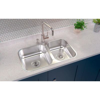Cuba Dupla Tramontina Isis Aço Inox Polido 69x40 cm Outlet