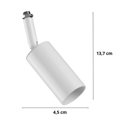 Spot Alumínio para Perfilado Branco Lâmpada MR11 GU10 Luminária Trilho Redondo