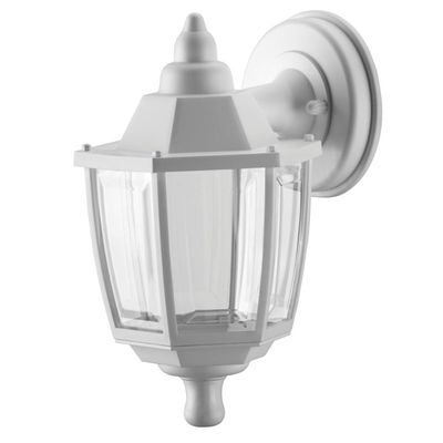 Arandela Luminária Fechada Branca Parede 36,5cm E27 Dital Bivolt Heritage Externo Interno Jardim Muro
