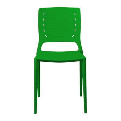 Cadeira Empilhável Saturno Verde em Polipropileno Acrilys