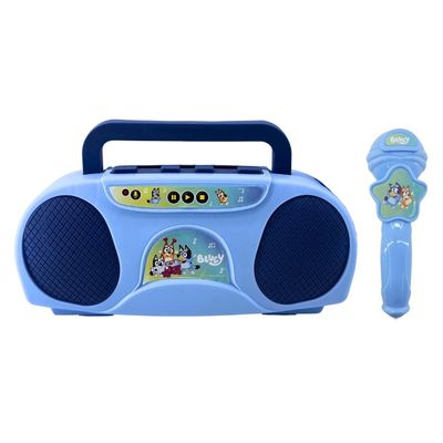 Kit Boombox Karaoke Infantil Bluey + Piano