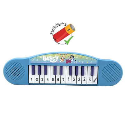 Kit Boombox Karaoke Infantil Bluey + Piano
