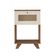 Mesa Lateral Retangular Trama 1 GV Cinamomo e Off White