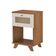 Mesa Lateral Retangular Trama 1 GV Cinamomo e Off White