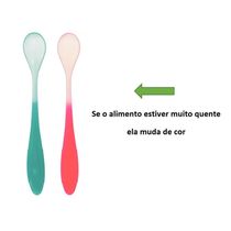 2 Colher para Introdução Alimentar Buba Termossensíveis Bebê Polipropileno Coloridas