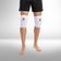 Joelheira Slide Flamengo Branco Pp Knit 3D Espuma 12Mm Prote