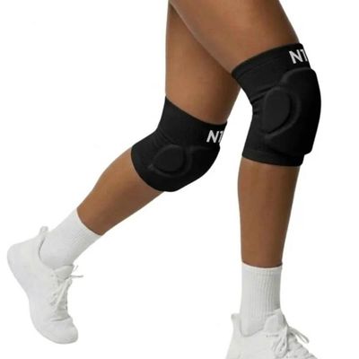 Joelheira Flyer Preto M Knit 3D Sem Costura Eva 12Mm Alta Proteção Impacto Conforto E Liberdade De Movimento Esportes