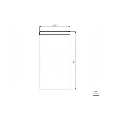 Lixeira Inox Tramontina Institucional com Acabamento Scotch Brite 30 Litros