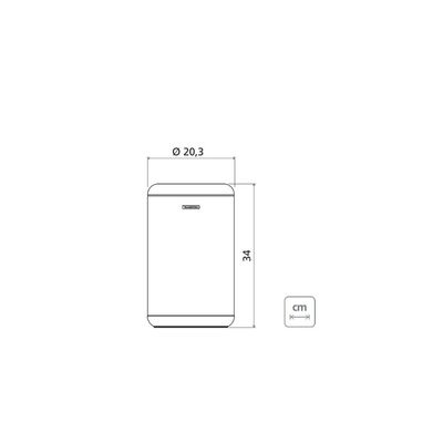Lixeira Inox Tramontina Portofino Scotch Brite e Aro e Base em Polipropileno 10 Litros