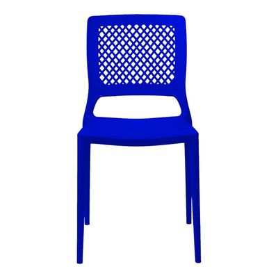 Cadeira Empilhável Vênus Azul Bic em Polipropileno Acrilys