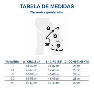 N1 Sport Joelheira Linha PRÓ Preta Tamanho XG com Compressão