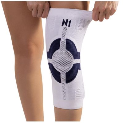 N1 Sport Joelheira Linha PRÓ Azul Tamanho XG com Compressão
