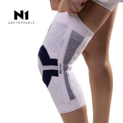 N1 Sport Joelheira Linha PRÓ Azul Tamanho XG com Compressão