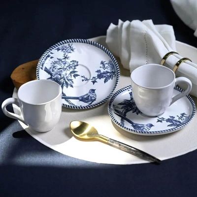 Xícara para Café com Pires Bio Rouxinol 120ml Porto Brasil Cozinha Gourmet Mesa Posta Restaurante