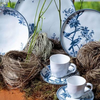Xícara para Café com Pires Bio Rouxinol 120ml Porto Brasil Cozinha Gourmet Mesa Posta Restaurante