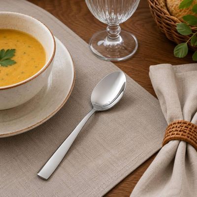 Jogo 24 Colheres de Sopa Mesa Posta Aço Inox 20,5cm Pisa Wol