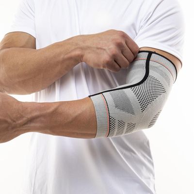 N1 Sport Cotoveleira Training Cinza M Knit 3D com Compressão