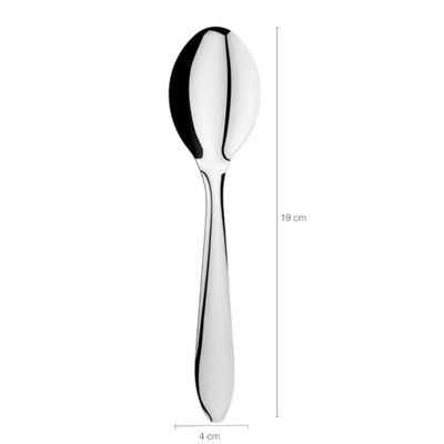 Jogo 12 Peças Colher de Sopa Mesa Bellagio Inox Talheres Bri Inox