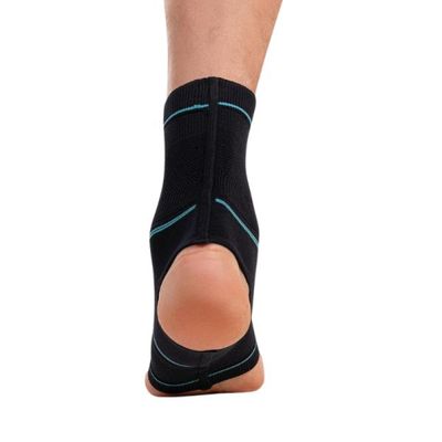 N1 Sport Tornozeleira Training Open Preta M Knit 3D com Compressão Graduada Estabilização do Tornozelo