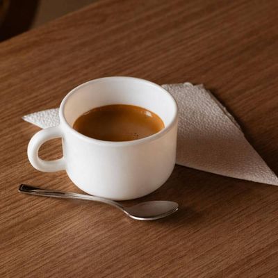 Jogo 12 Xícaras de Chá Café 200ml Vidro Opalino Branco Wolff Essenza Hotel Restaurante Cafeteria