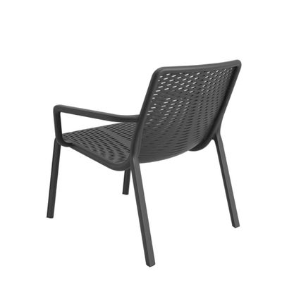 Cadeira Livy Savoia Plaxmetal Empilhável Preta em Polipropileno