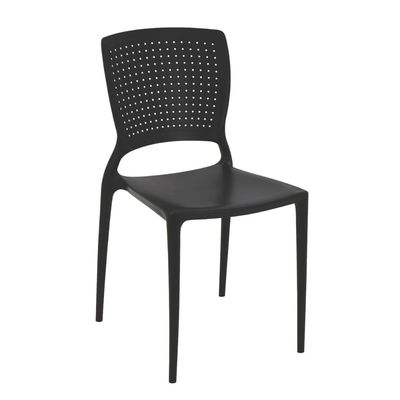 Conjunto Mesa Madeira Maciça Marin Brasil 4 Cadeiras Safira Preta Tramontina