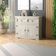 Aparador Buffet em Madeira 2 Portas 2 Gavetas 104 cm Patina Branca Elliottiis