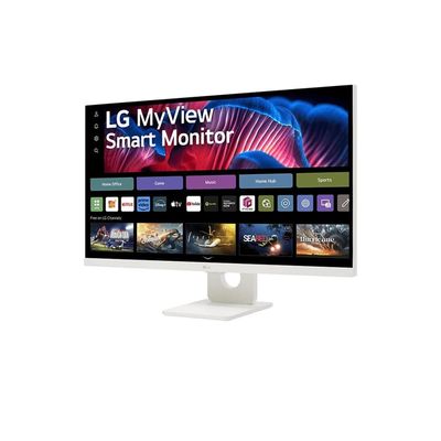 Monitor 27 4K UHD xMyView Smart 27SR73U-W WebOS 23 AirPlay Bluetooth LG Branco / Bivolt