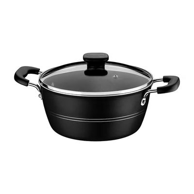 ogo de Panelas Tramontina Sicília Alumínio Antiaderente Starflon Excellent 5 Peças Preto