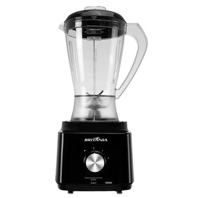 Multiprocessador de Alimentos Turbo 5 em 1 BMP900P com 2 Velocidades + Pulsar 1000W Britânia Preto / 110V