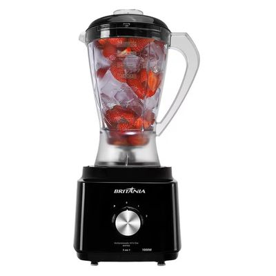 Multiprocessador de Alimentos Turbo 5 em 1 BMP900P com 2 Velocidades + Pulsar 1000W Britânia Preto / 110V