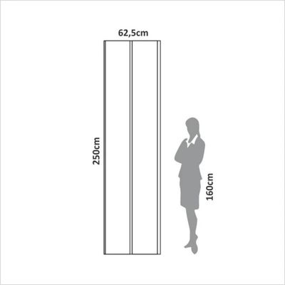 Painel Decorativo Liso 62,5cm para Parede em Mdf Freijó Dalla Costa