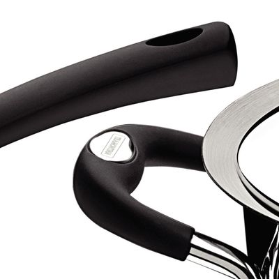 Caçarola Funda Tramontina Duo Silicone em Aço Inox 16 cm 1,8L Fundo Triplo Compatível com Indução