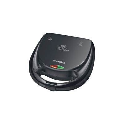 Grill e Sanduicheira Mondial Fast Grill S12 Preta - 750W 127V