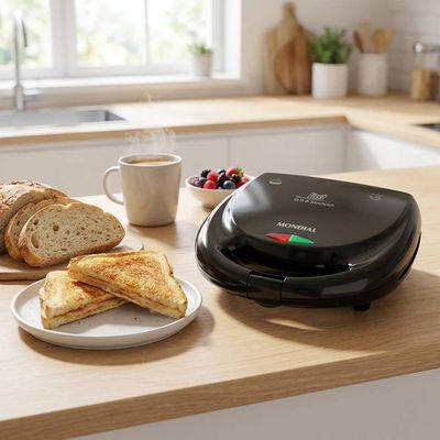 Grill e Sanduicheira Mondial Fast Grill S12 Preta - 750W 127V