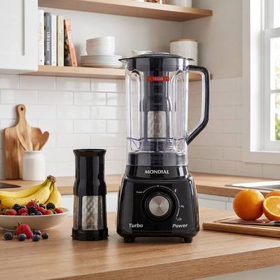 Liquidificador Mondial Turbo Power L-99 FB Preto - 127V