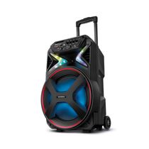 Caixa Amplificada Connect Lights Mondial Bivolt 400W RMS Preto/Vermelho - CM-400