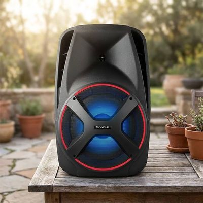 Caixa Amplificada Mondial CM 550 Bluetooth 550W Preta - Bivolt