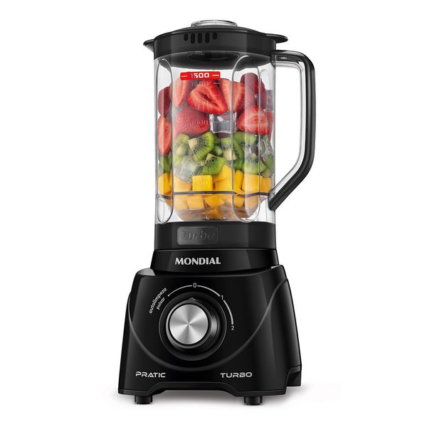 Liquidificador Mondial Pratic Turbo L89B Preto 110V